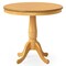 Round Dining Table Single Pedestal 32 Inch MDF Tabletop Natural